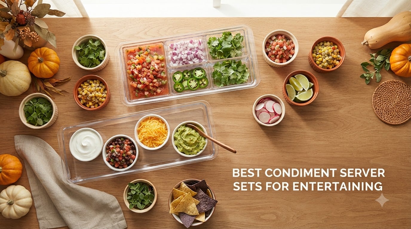 best condiment server sets for entertaining