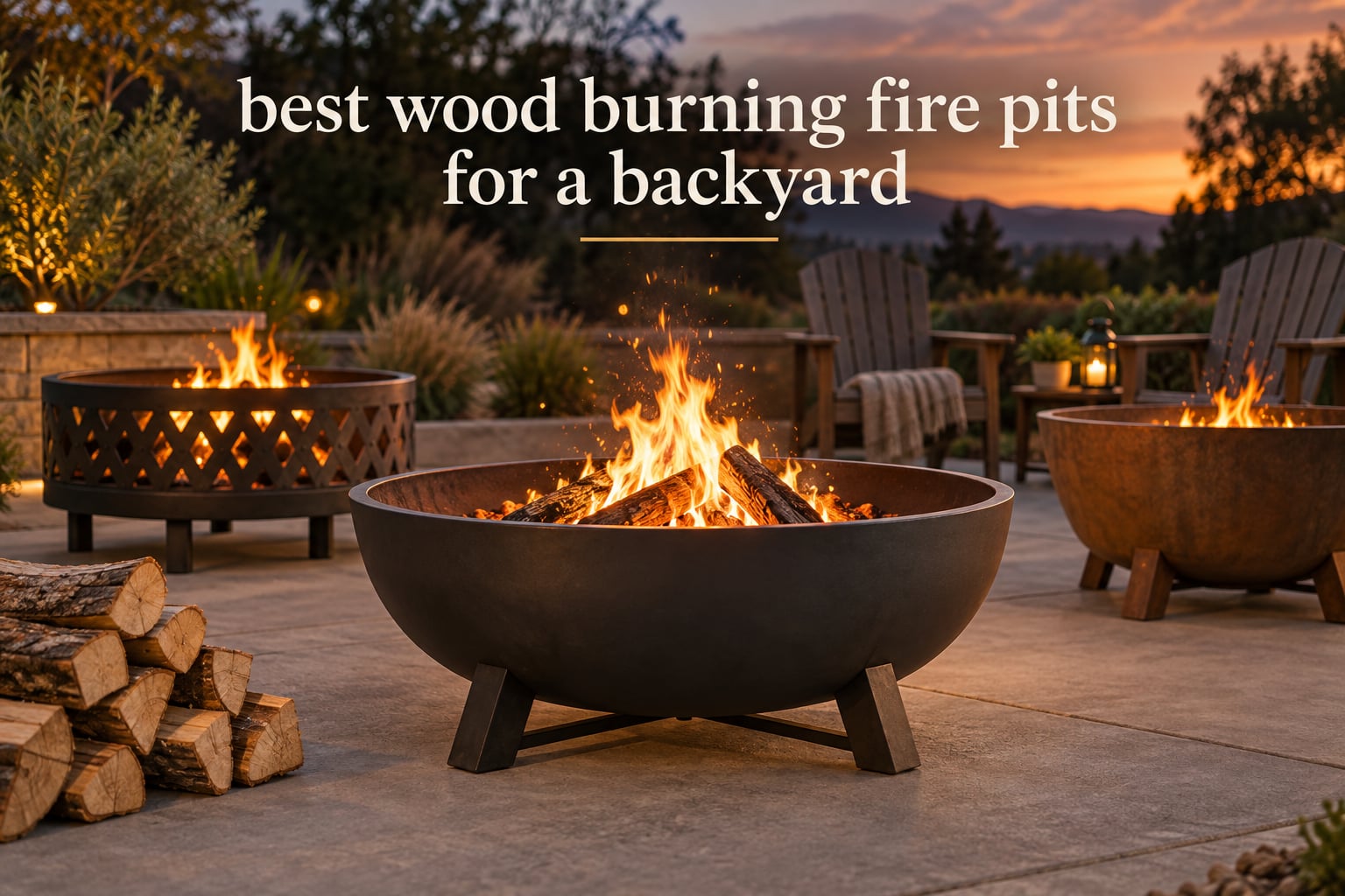 best wood burning fire pits for a backyard