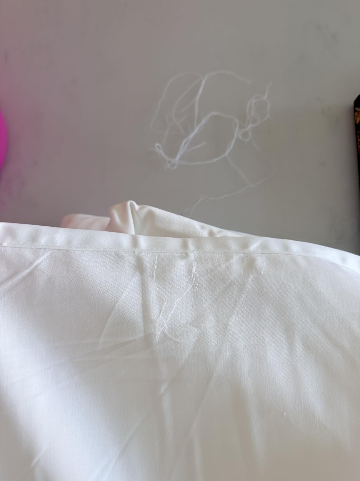 California Design Den Soft 100% Cotton Sateen King Size Sheets Set, White customer photo 2