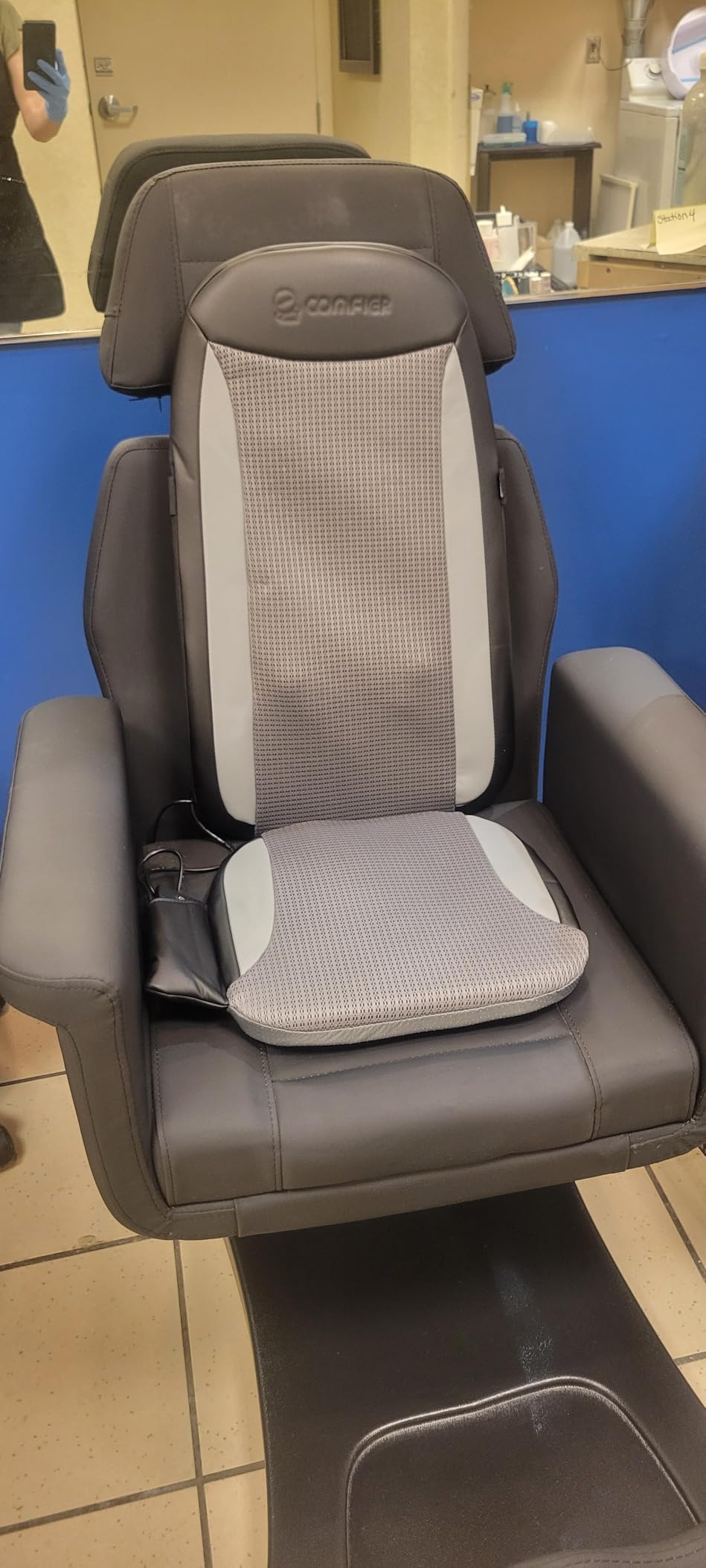 COMFIER Shiatsu Back Massager with Heat, Deep Tissue Kneading Chair Massager Pad, Massage Chair Pad for Full Back, Massage Seat Cushion for Back Pain Relief customer photo 2