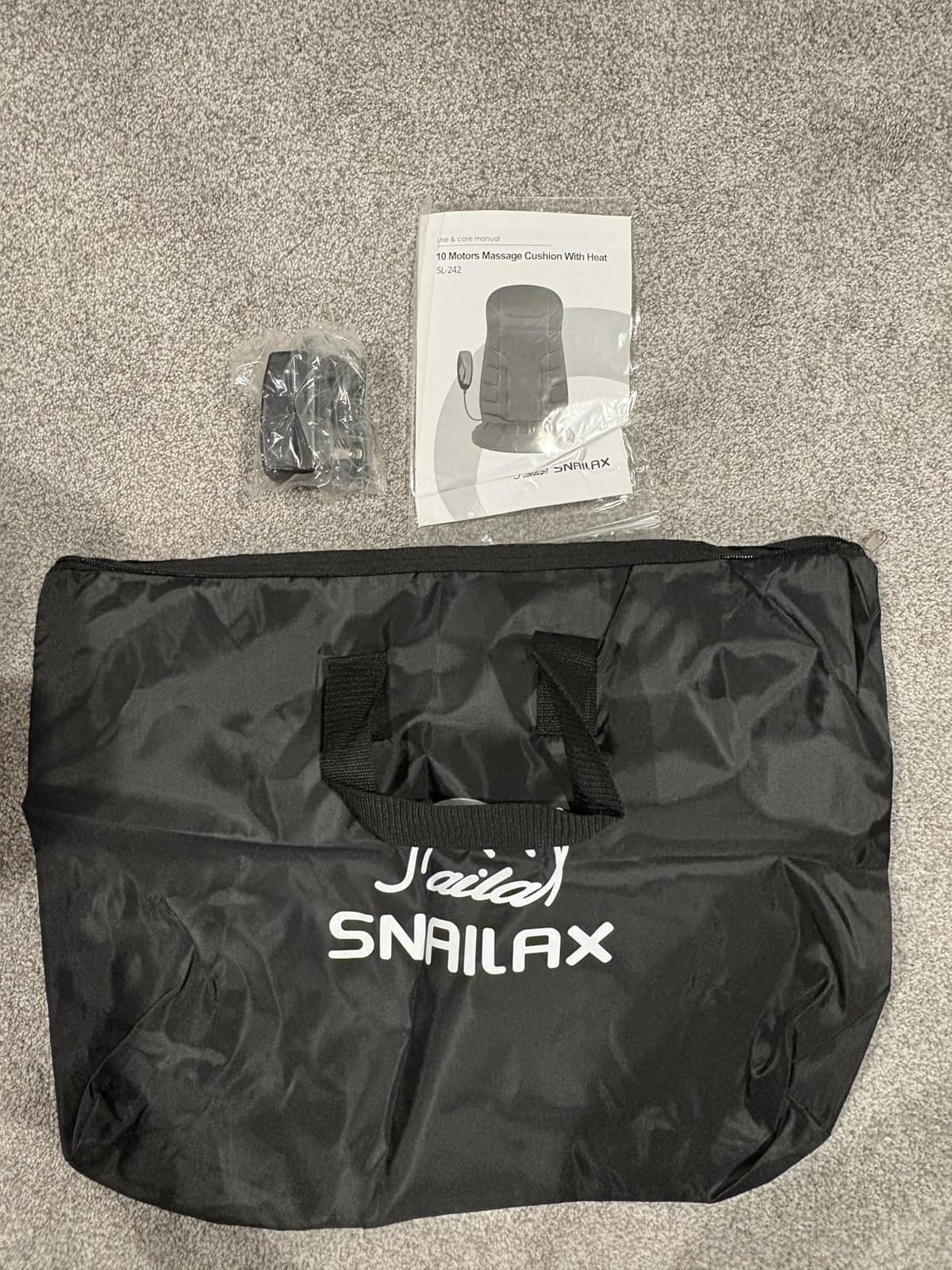 Snailax Back Massager with Heat, Memory Foam Chair Massage Pad customer photo 2