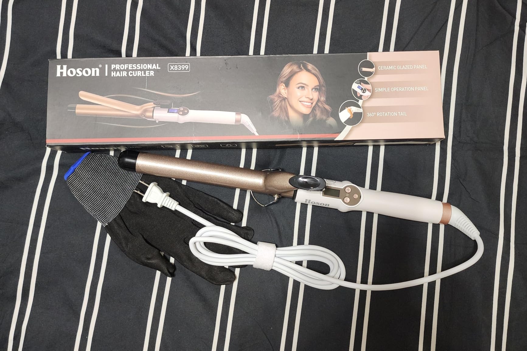 Hoson 1 Inch Curling Iron Extra Long Barrel for Long Hair customer photo 1