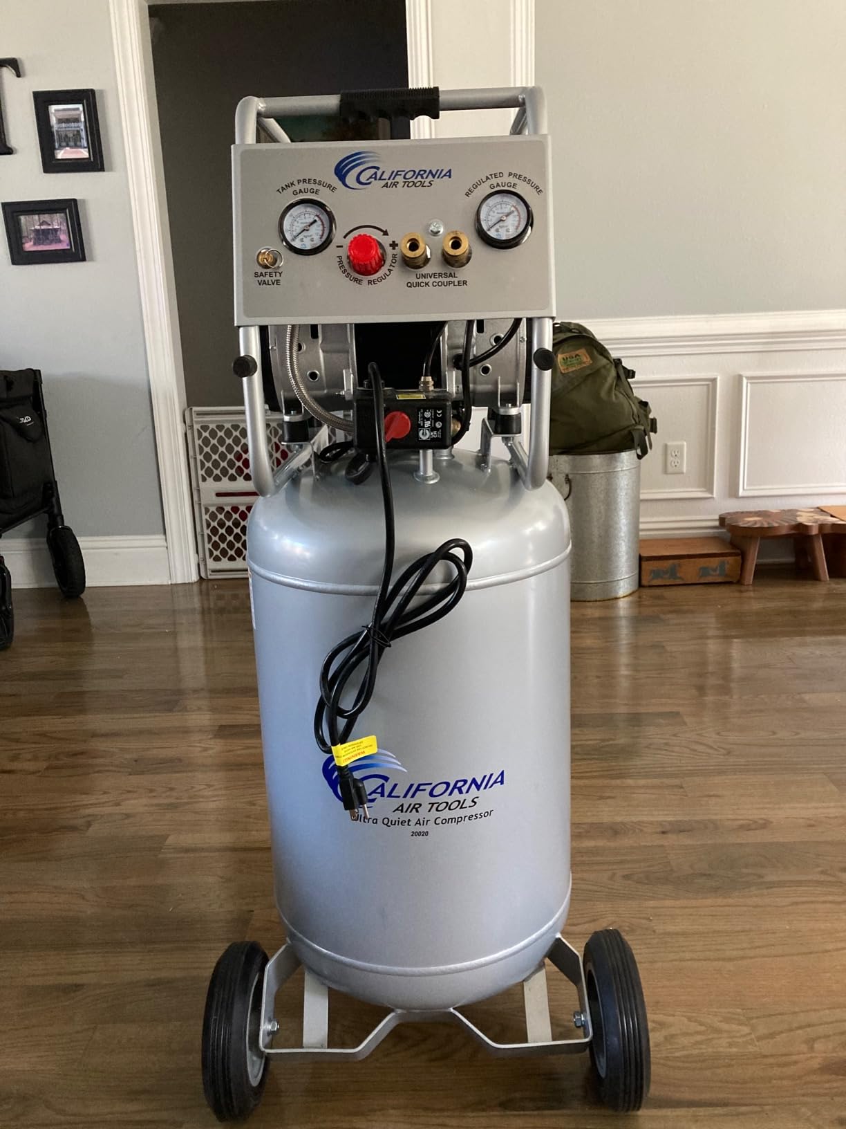 California Air Tools 20020 2.0 HP Ultra Quiet and Oil-Free Air Compressor with Wheels, 20 Gallon Tank Capacity, 70 dB Noise Level, Electric, Portable customer photo 2