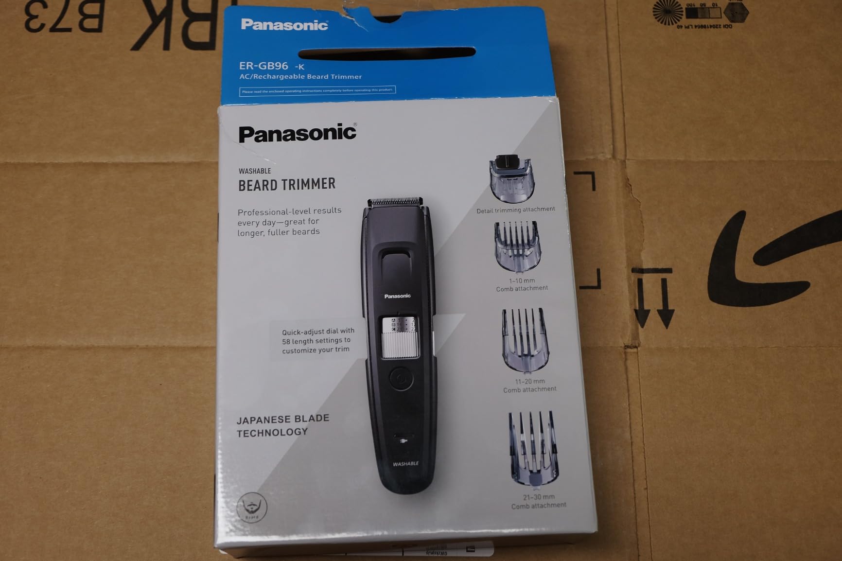 Panasonic Long Beard Trimmer for Men, Hair Trimmer with 58 Length Settings customer photo 2