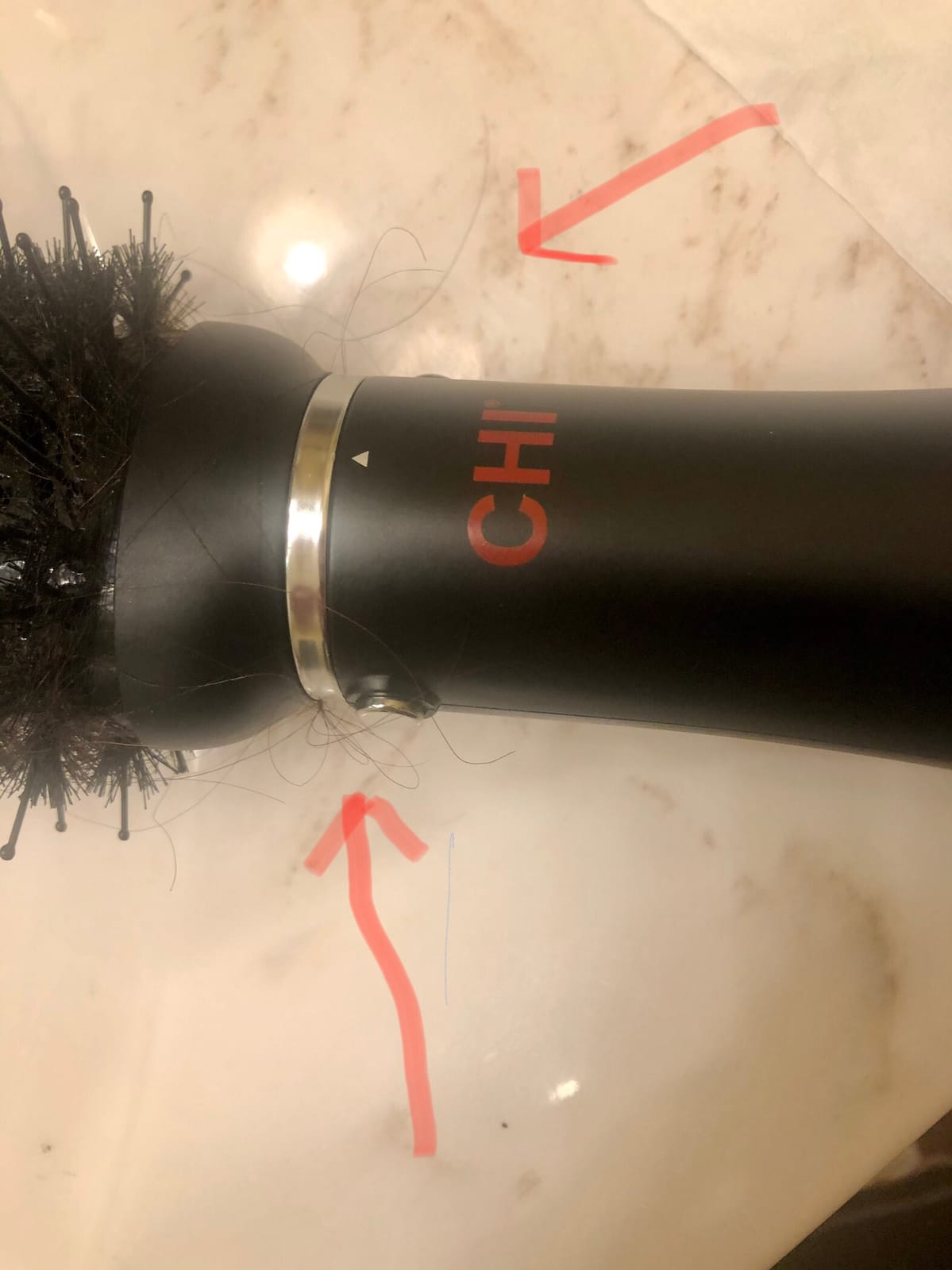 CHI Volumizer 4-in-1 Blowout Brush Hair Dryer, Black customer photo 1