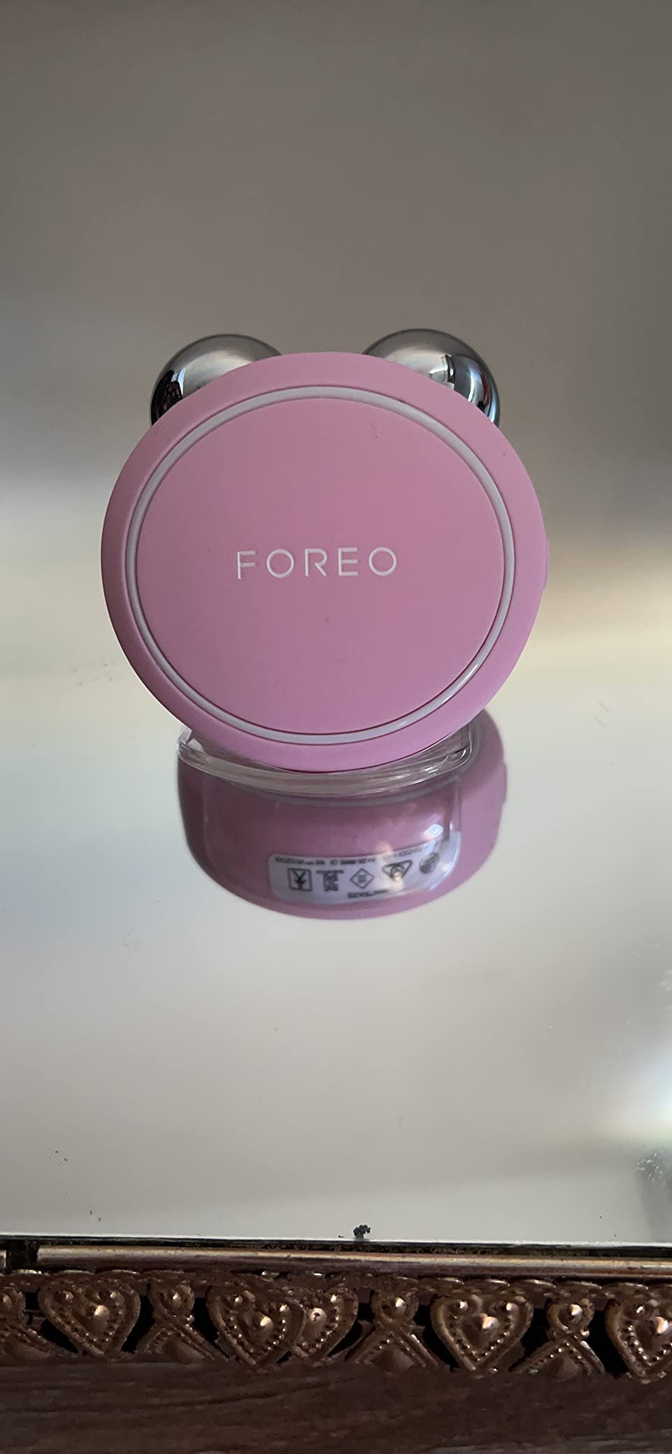 FOREO BEAR mini Microcurrent Facial Device - Instant Face Lift - Pearl Pink customer photo 2