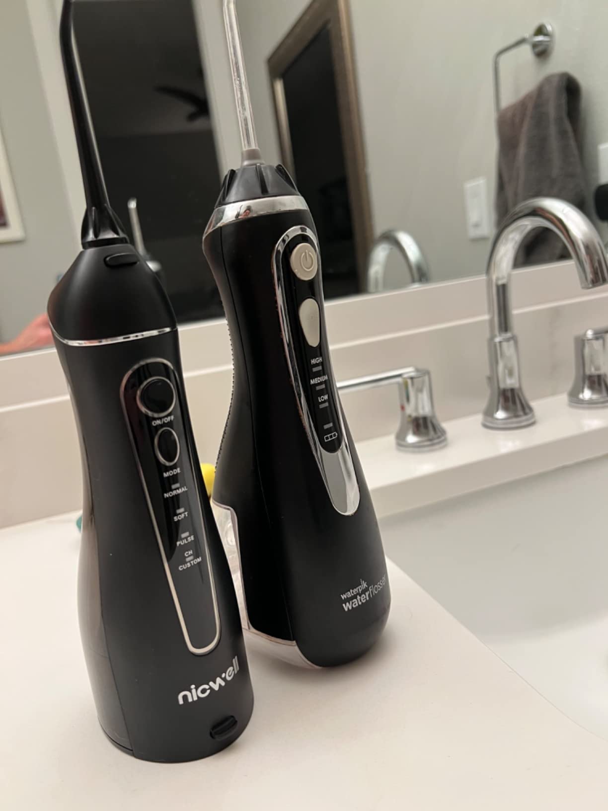Nicwell Water Dental Flosser for Teeth - 4 Modes & 11 Pressure Settings Cordless Portable Oral Irrigator, IPX7 Waterproof Rechargeable with 5 Tips for Braces Cleaning, Travel, Deep Teeth Cleaning customer photo 1
