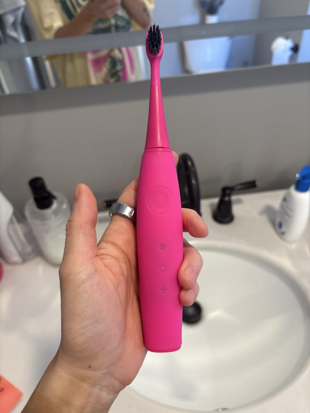 Burst Kids & Toddlers Electric Toothbrush (Pink) | Soft Bristles customer photo 2