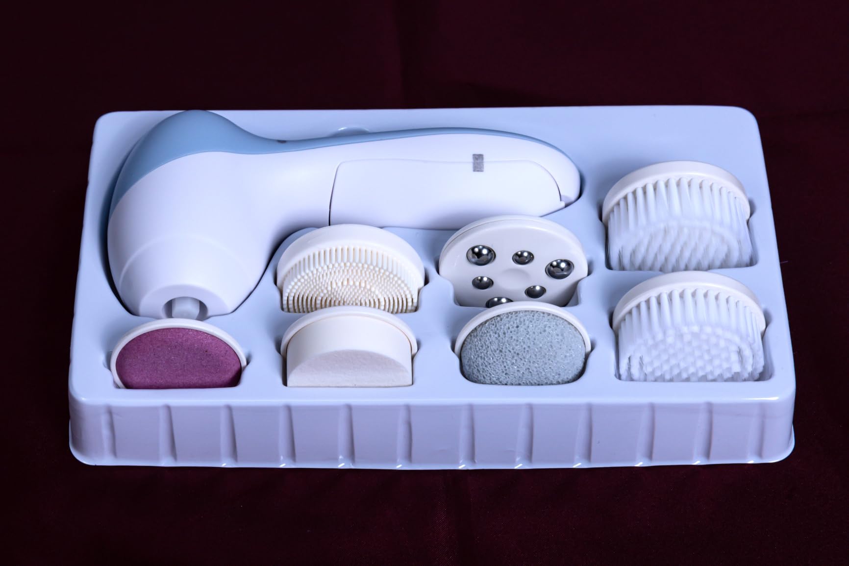 COSLUS Facial Cleansing Brush Face Scrubber, Upgrade Set, Blue customer photo 1