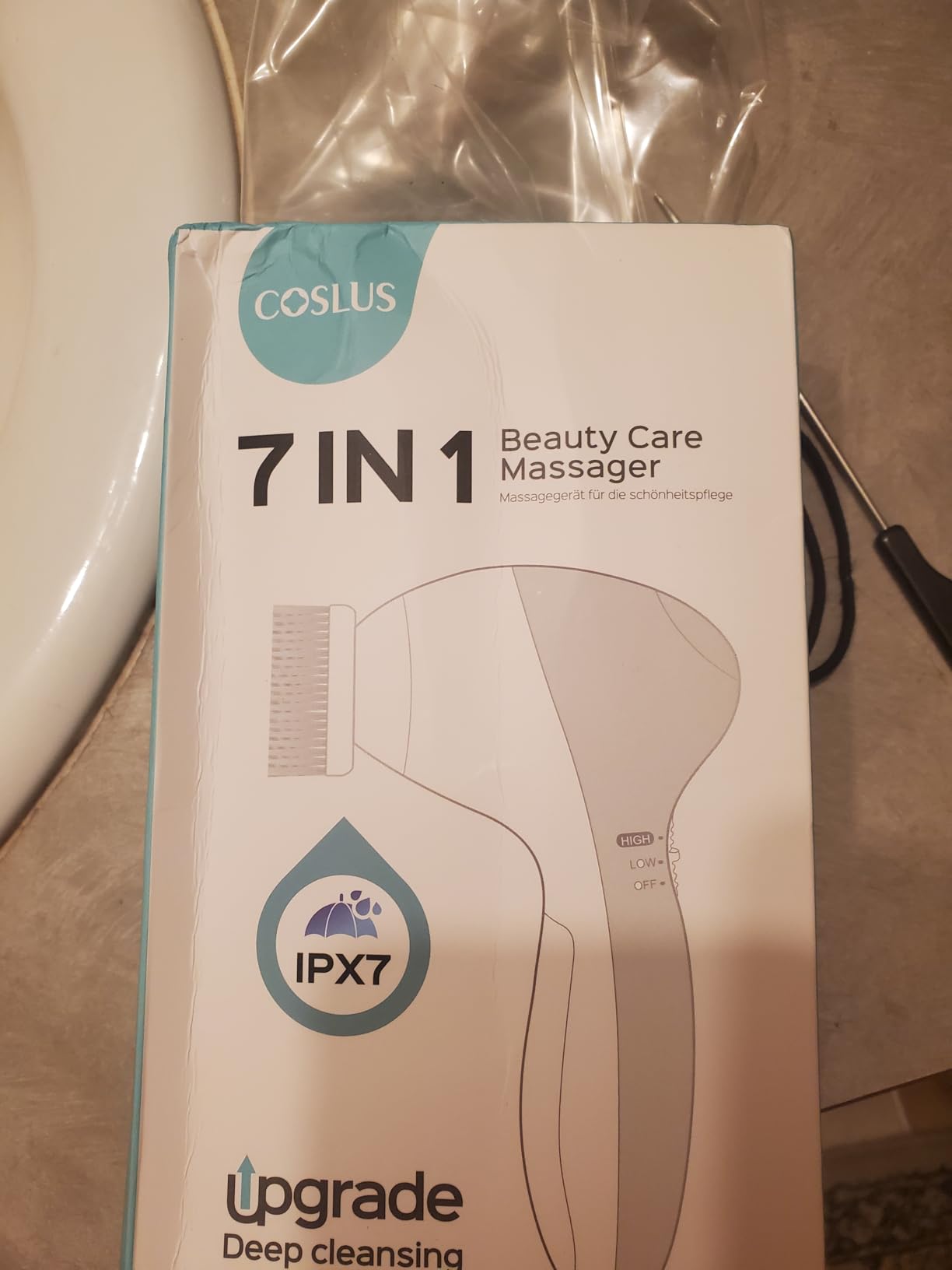 COSLUS Facial Cleansing Brush Face Scrubber, Upgrade Set, Blue customer photo 2