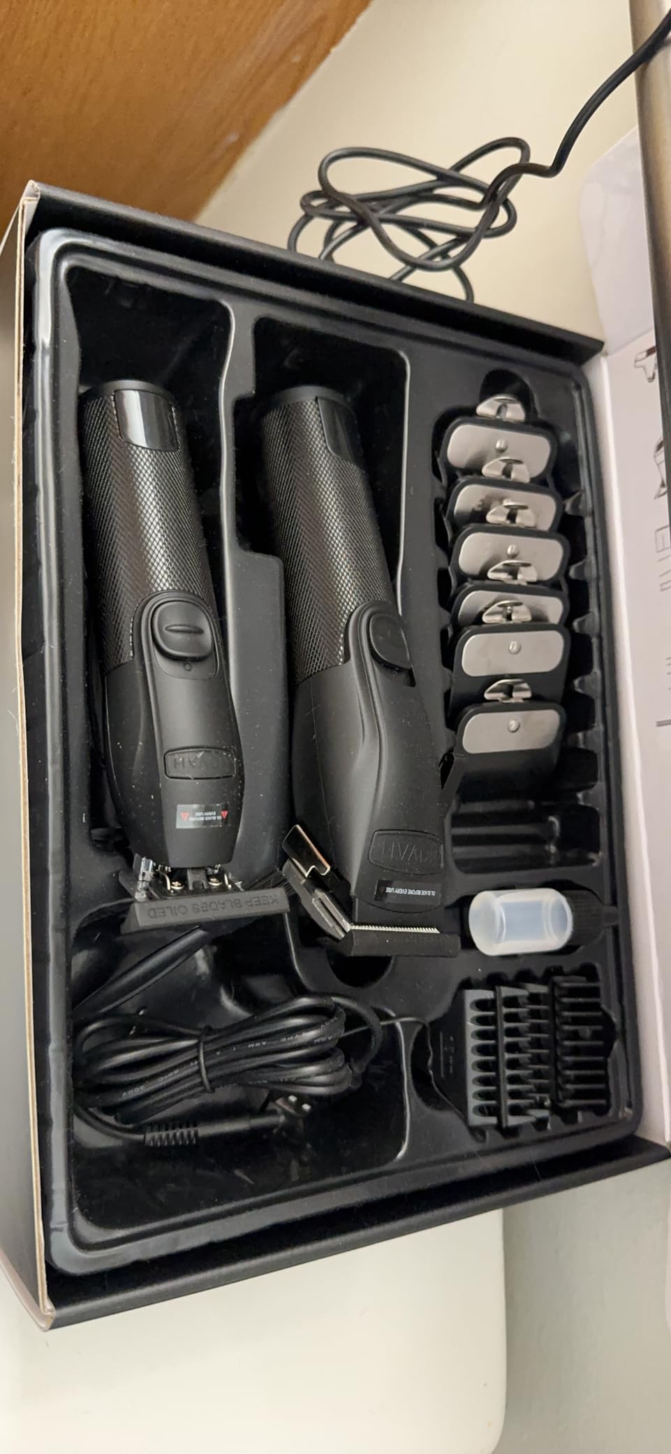 The Beard Club Beard Trimmer for Men - Electric Cordless Rechargeable Beard & Hair Trimmer - High Power 7000 RPM - 8 Color Guides 45 Unique Trim Lengths - Travel Lock customer photo 2