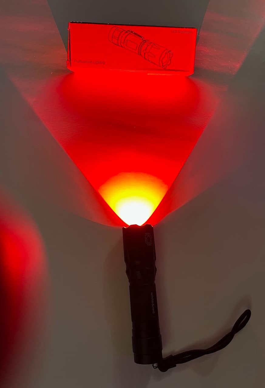Upgraded Red Flashlight, Bright White &High/Low Power Red Light Options with Memory, Zoom Lens, Portable Weatherproof LED Small Torch for Aviation, Astronomy, Night Vision customer photo 2