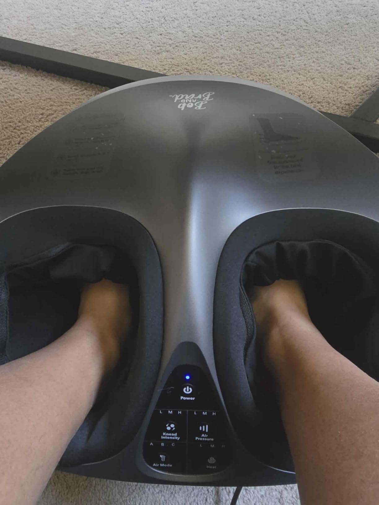 BOB AND BRAD Lite Foot Massager FSA Eligible HSA, Shiatsu Foot Massager with Heat for Neuropathy & Plantar Fasciitis Relief, Electric Deep Kneading Feet Massager Machine, Birthday Gifts for Women Men customer photo 2
