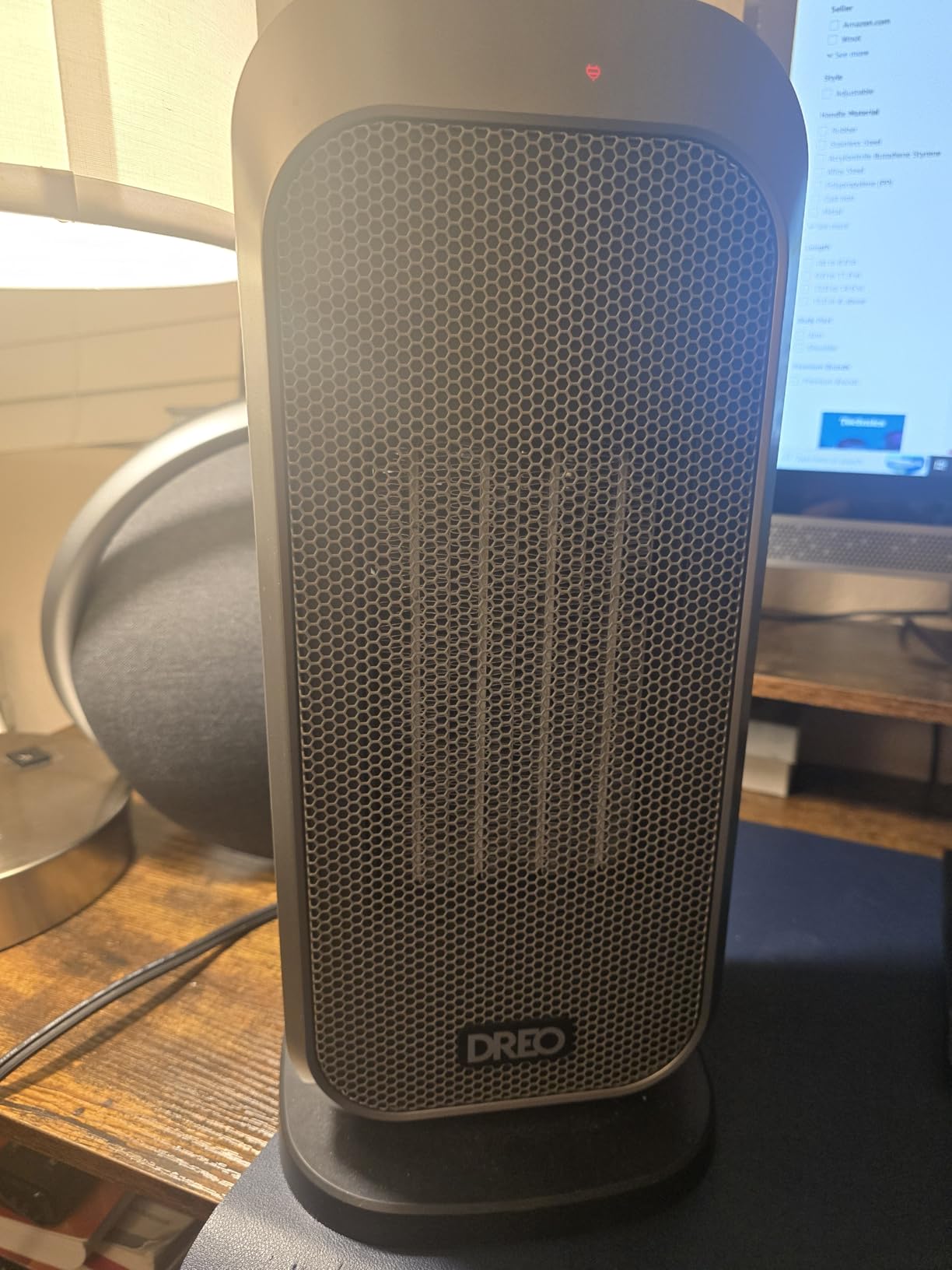 DREO Quiet Space Heater, 1500W Portable Heaters for Indoor Use with Remote customer photo 2