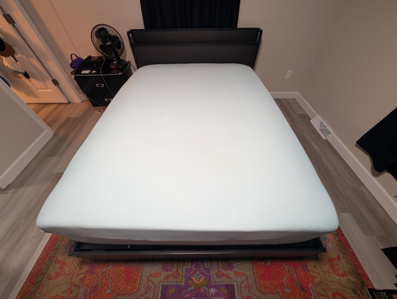 AMERLIFE Full Size Lift Up Storage Bed Frame with Charging Station customer photo 1