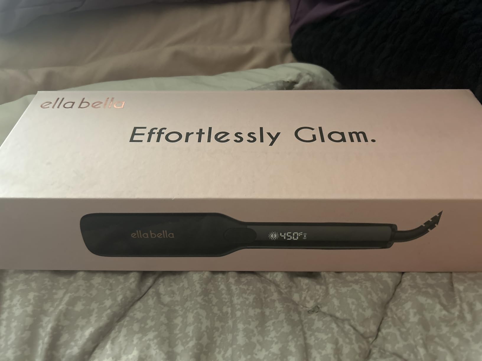 ELLA BELLA® Titanium Flat Iron Hair Straightener Large with Infrared customer photo 1