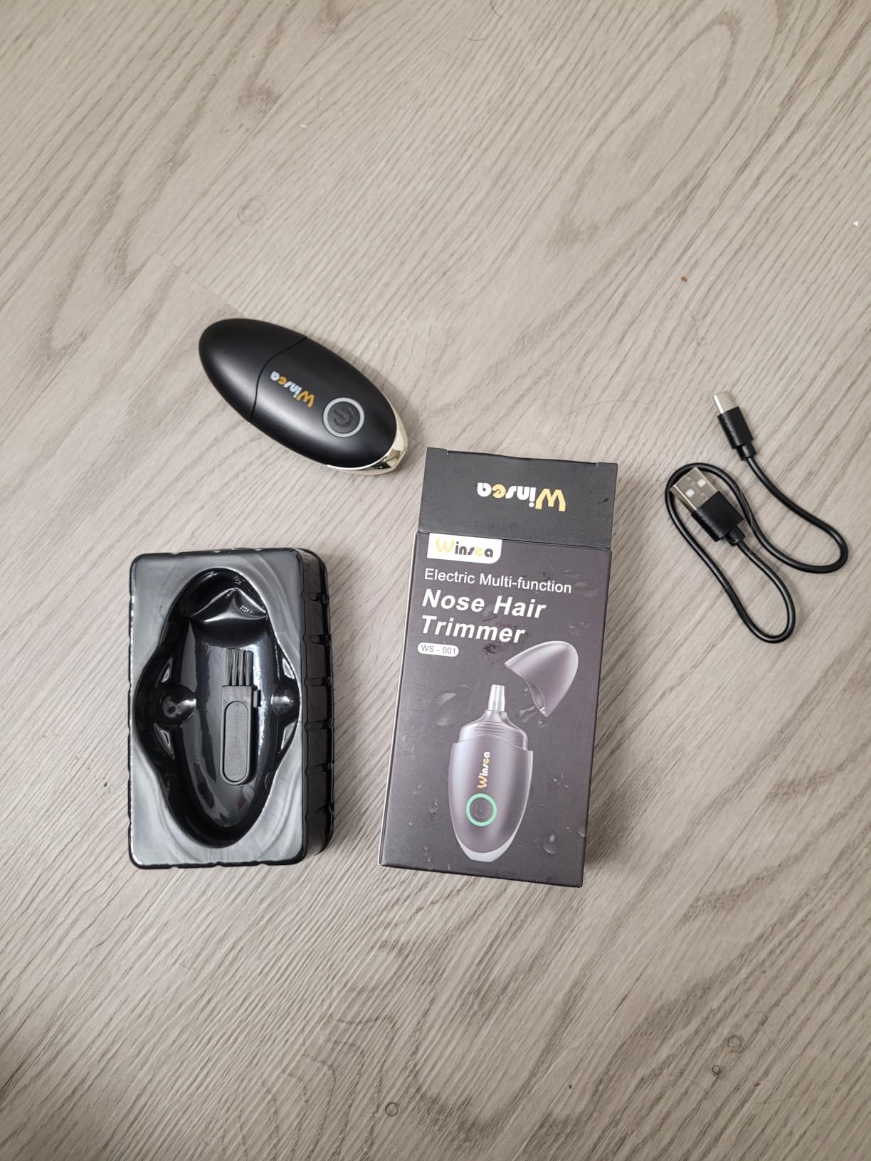 Winsea Ear and Nose Hair Trimmer for Men and Women – Travel Trimmer, High-Precision Nose Shaver, USB Rechargeable, Waterproof, Safe & Quiet Operation, Portable Ear Hair Remover Design customer photo 1