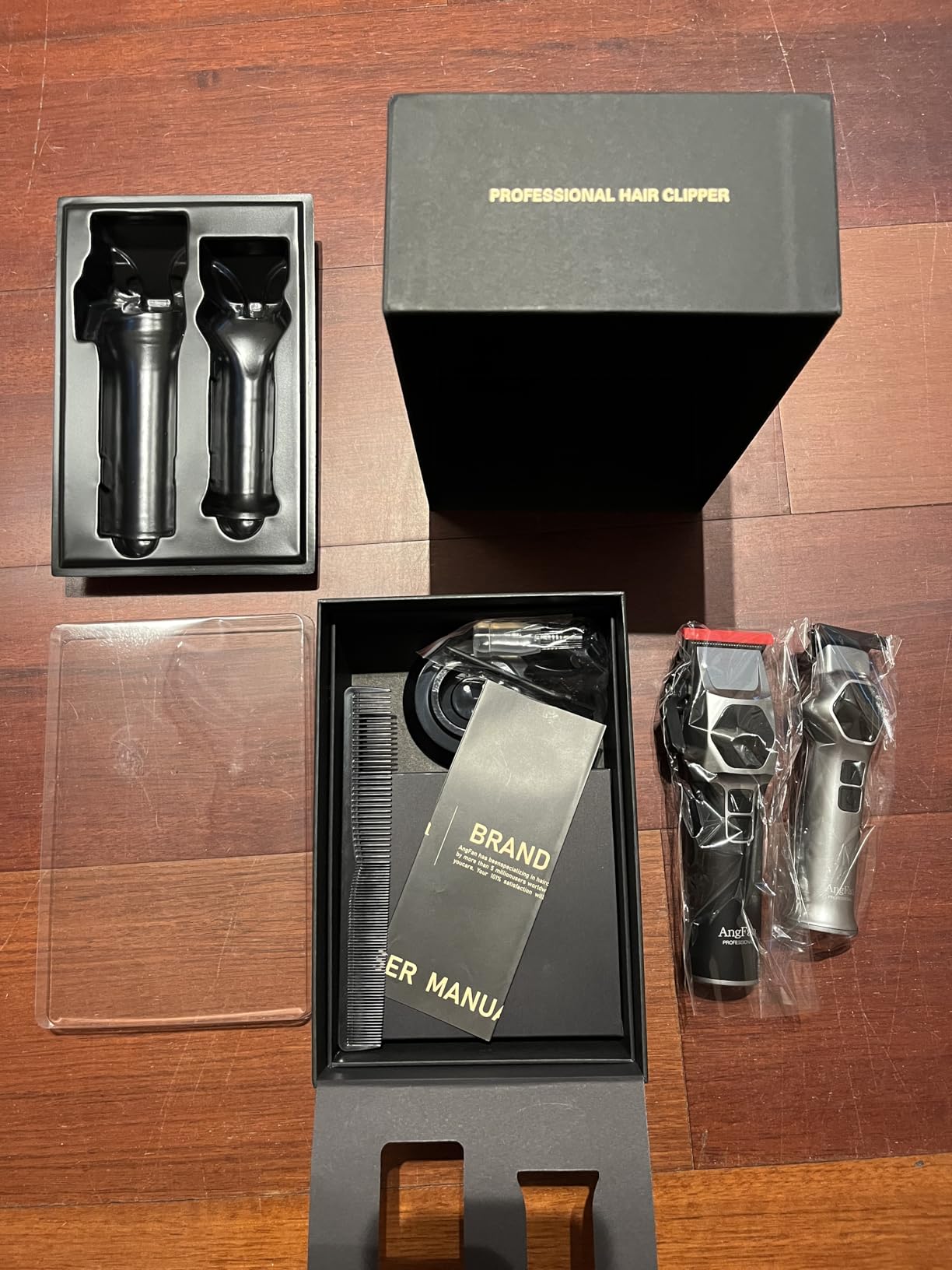 ANGFAN Hair Clippers for Men 8000RPM Brushless Motor 440C Steel Blades customer photo 2