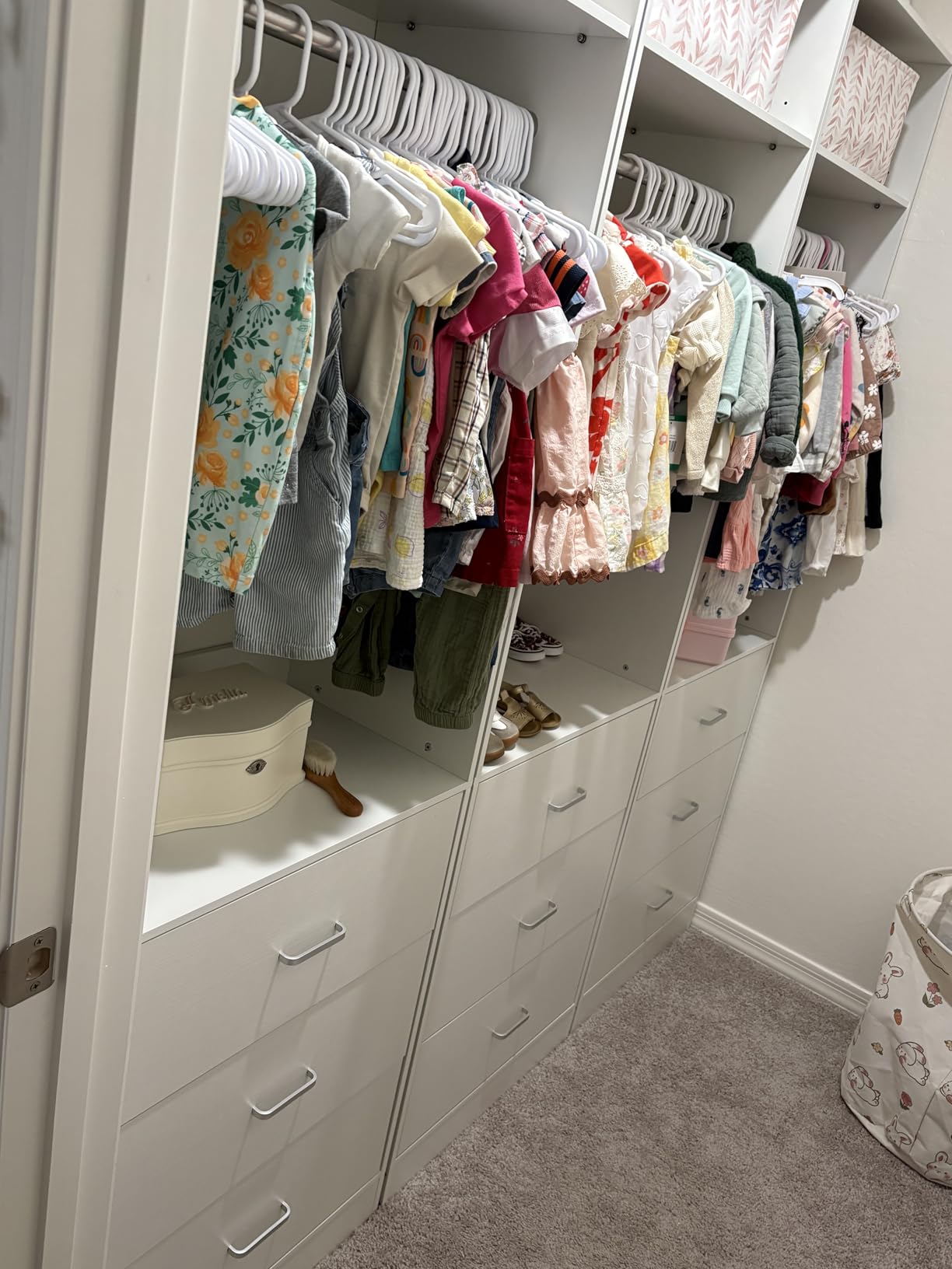 Besiost Closet Systems with 6 Wood Drawers, Closet System Set of 2 customer photo 1