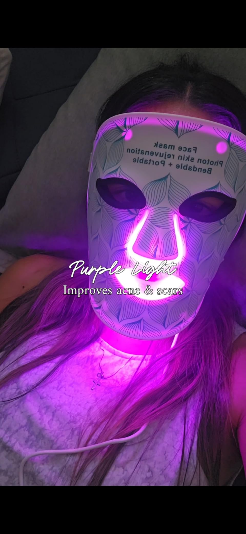 Red Light Therapy for Face, 8 Color LED Face Mask for Anti-Aging & Acne customer photo 2