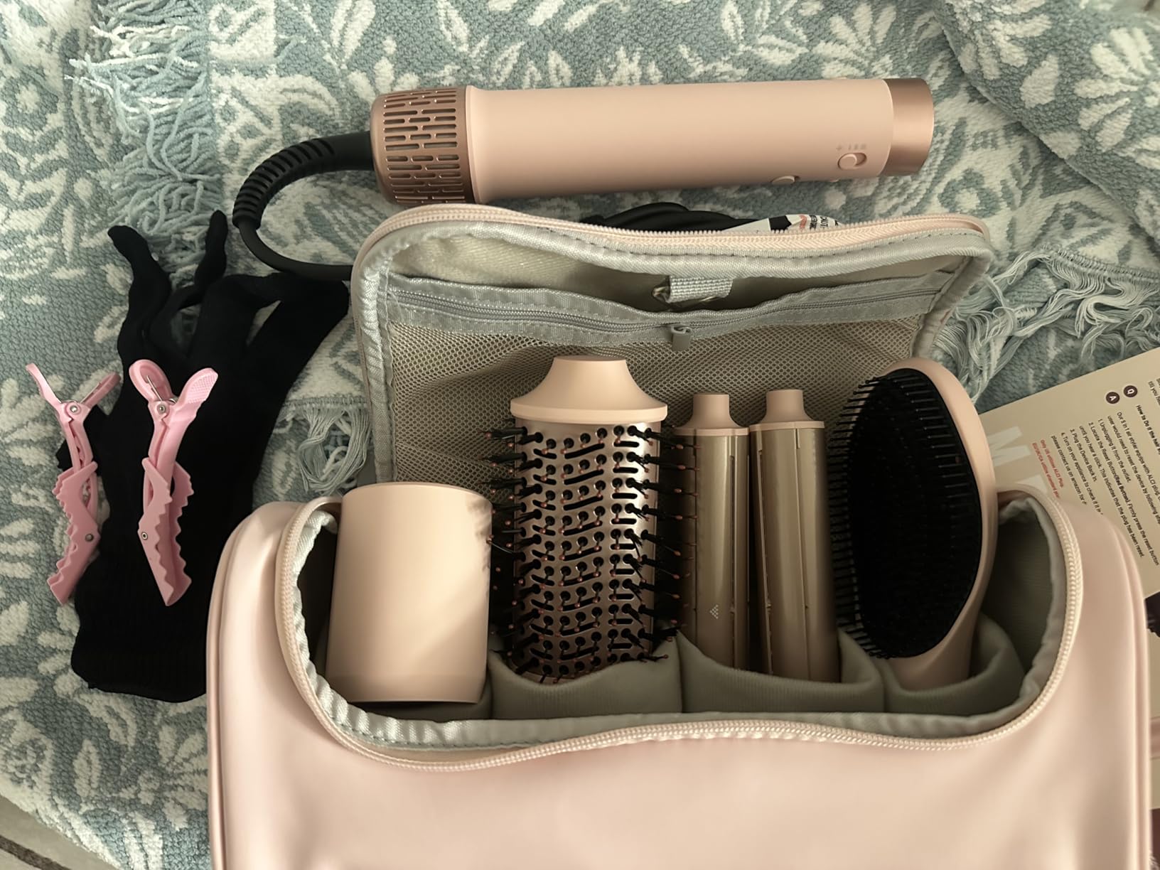 MESCOMB 5-in-1 Dual Voltage Hair Dryer Brush for Travel with Storage Bag customer photo 1