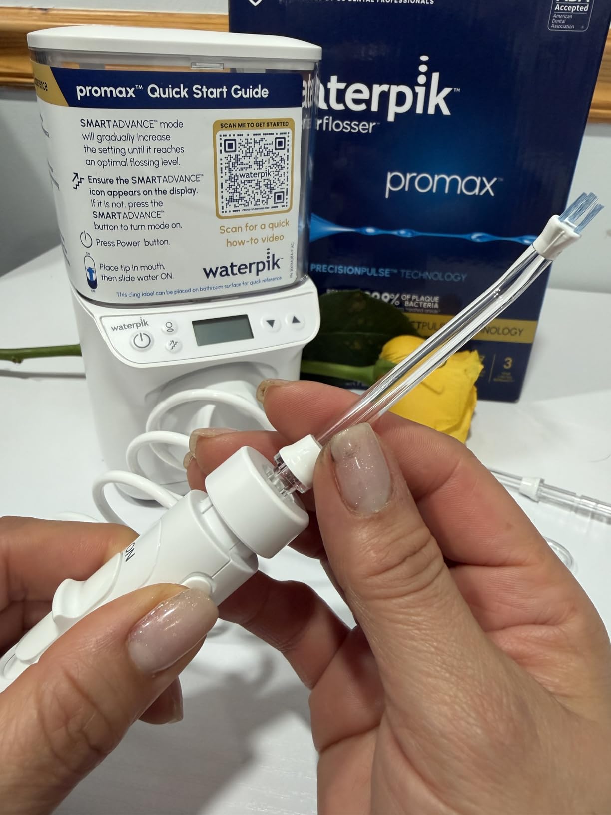 Waterpik Promax Countertop Water Flosser, SmartAdvance, 10 Settings, 5 Tips customer photo 2