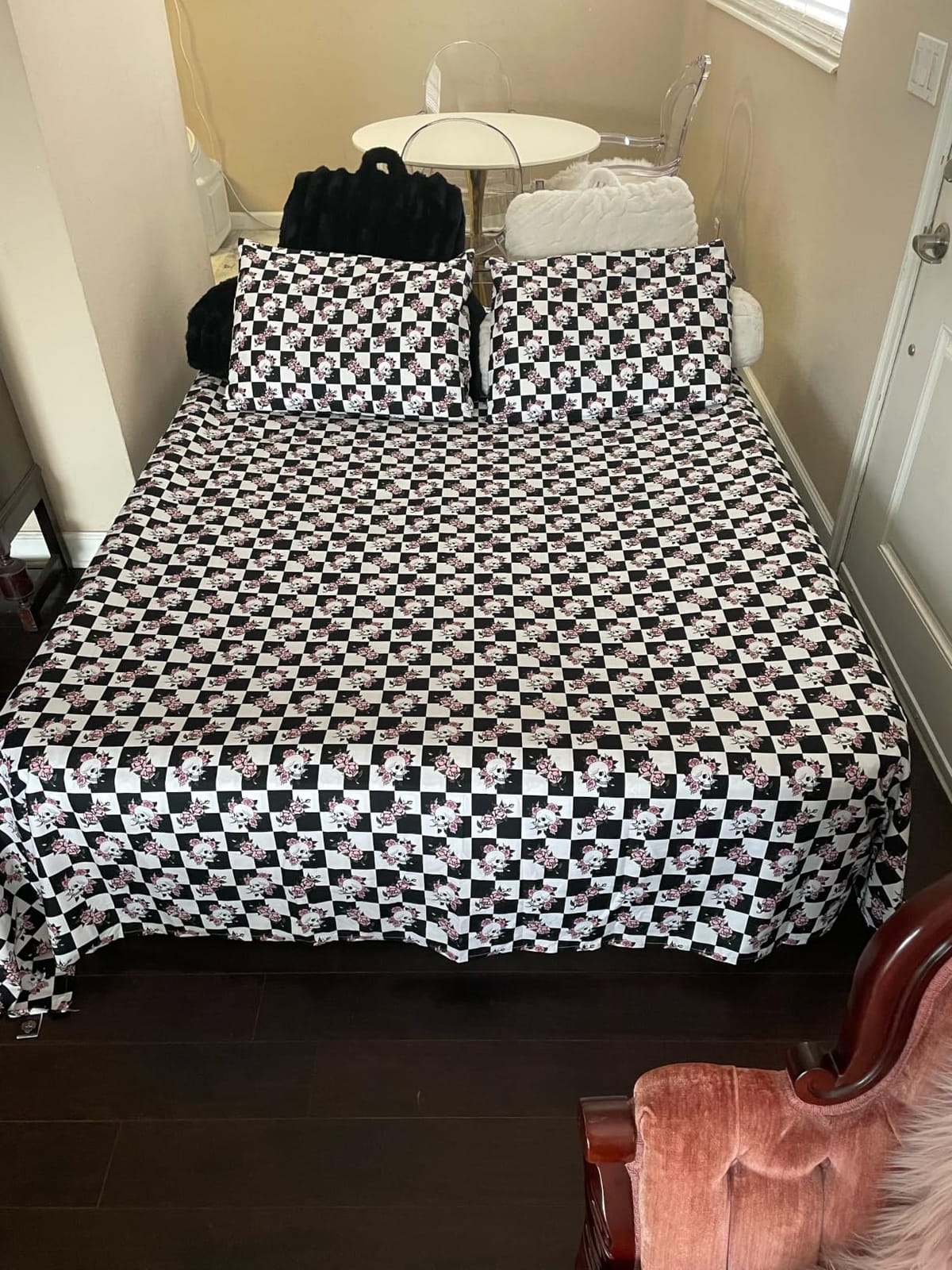 VOSSER Air Mattress Queen with Built in Pump,18'' Raised Blow Up Bed,800lb customer photo 2