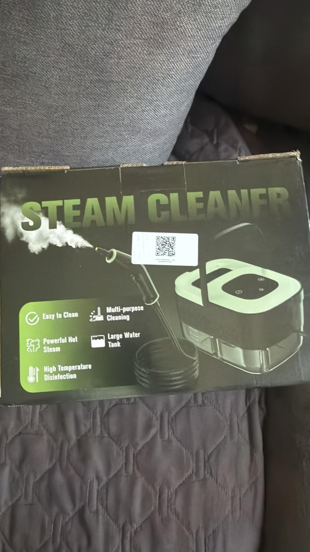 Steam Cleaner, Portable Steamer for Cleaning with 16pcs Accessories, 6-Level Adjustable, 15s Heat-Up, Handheld Steam Cleaner for Home for Tile, Grease, Dirt, Grout, Car Detailing, Light Orange customer photo 1