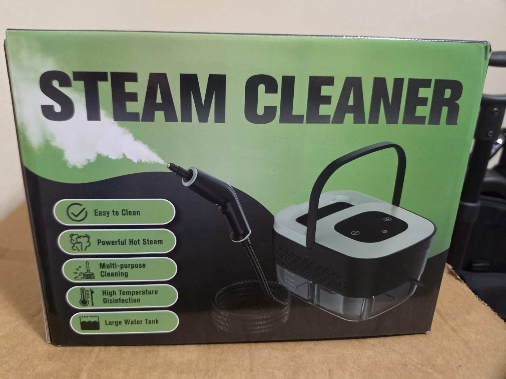 Steam Cleaner, Portable Steamer for Cleaning with 16pcs Accessories, 6-Level Adjustable, 15s Heat-Up, Handheld Steam Cleaner for Home for Tile, Grease, Dirt, Grout, Car Detailing, Light Orange customer photo 2