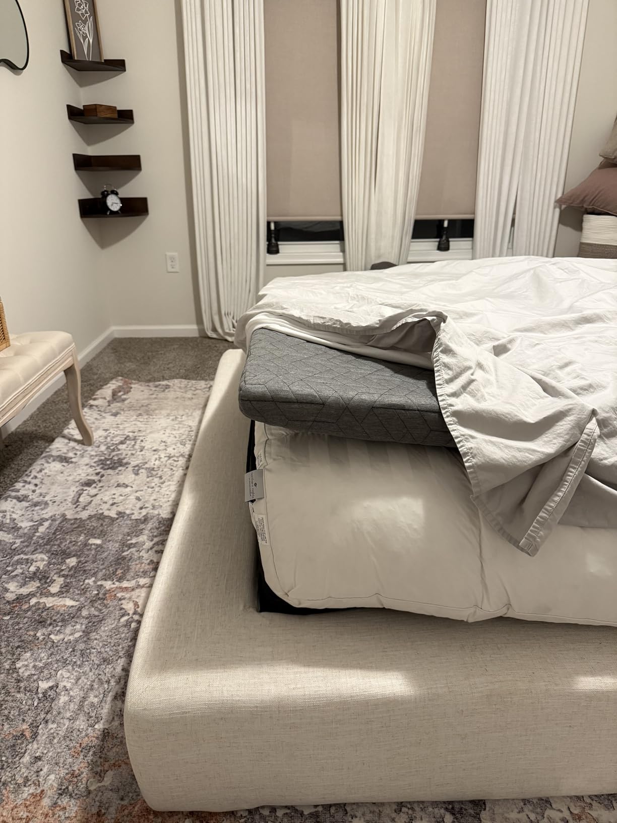 Sleepmax Extra Firm Memory Foam Mattress Topper 3 Inch Queen Size customer photo 2