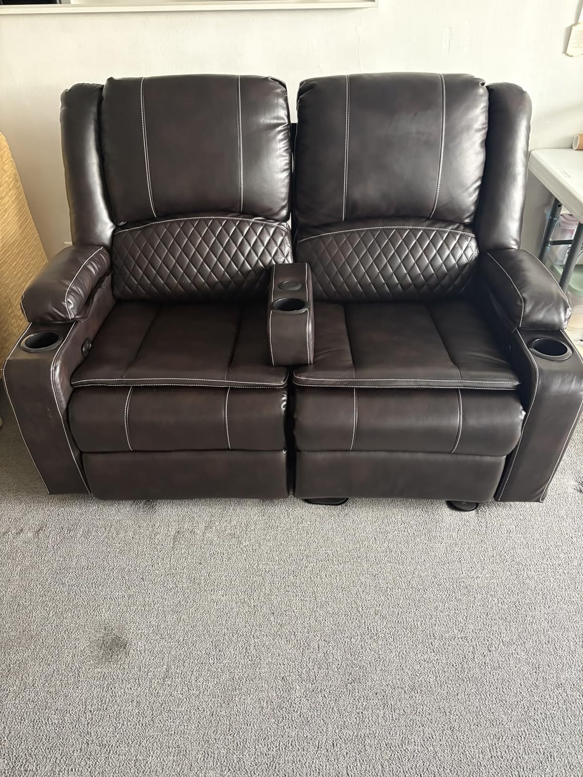 Yolsali Manual 7 Seater Reclining Sectional Sofa Set customer photo 1