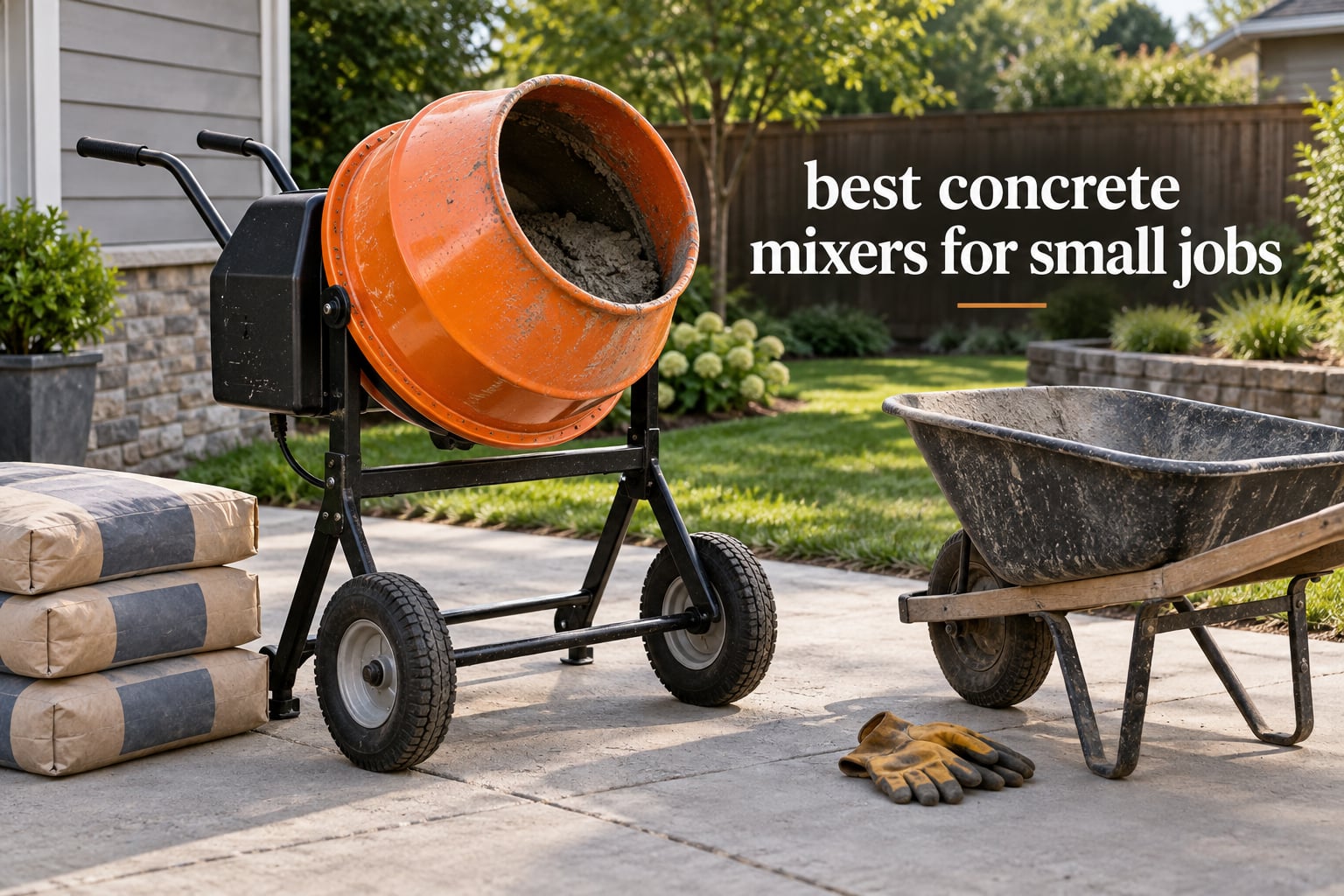 best concrete mixers for small jobs
