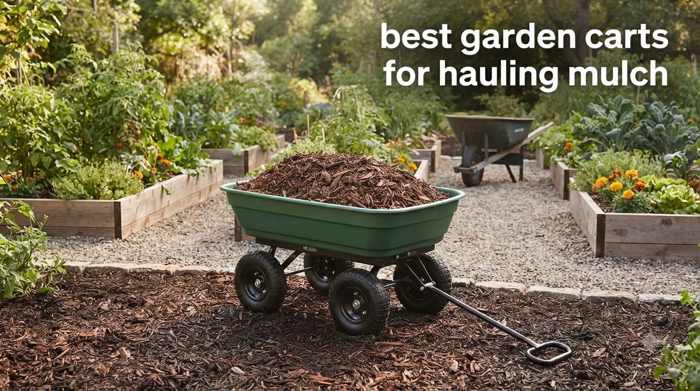best garden carts for hauling mulch