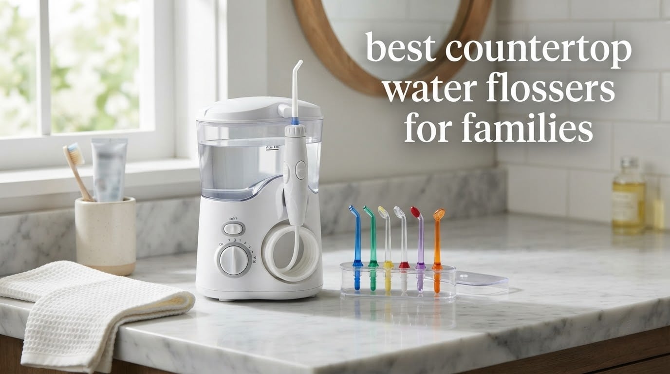 best countertop water flossers for families