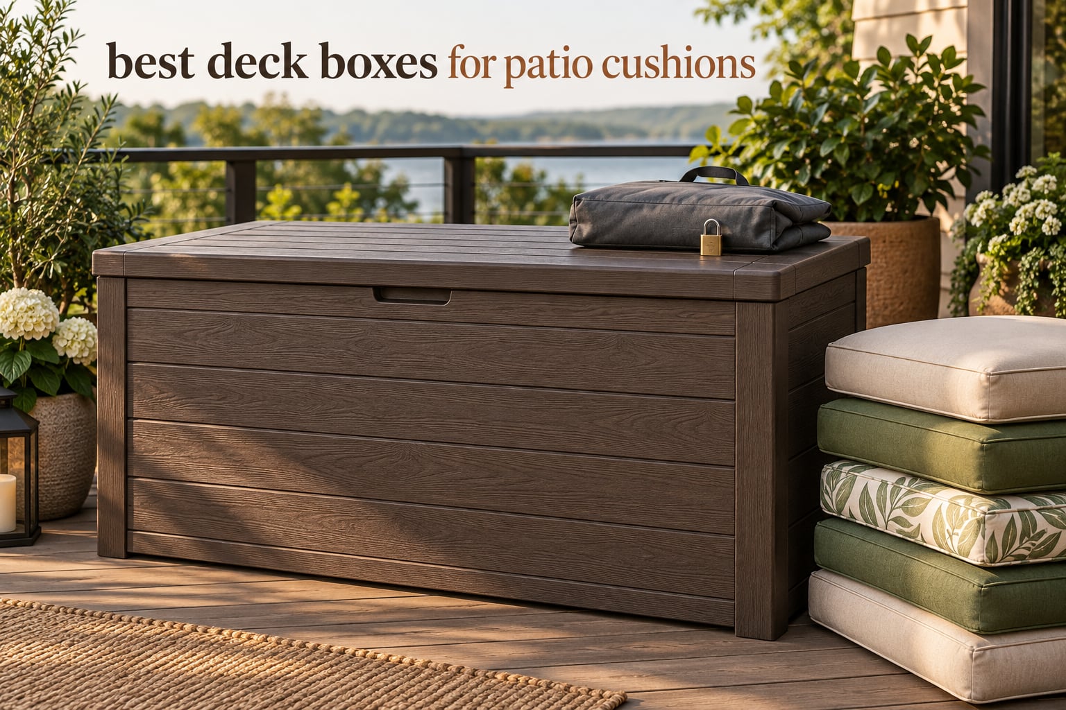 best deck boxes for patio cushions