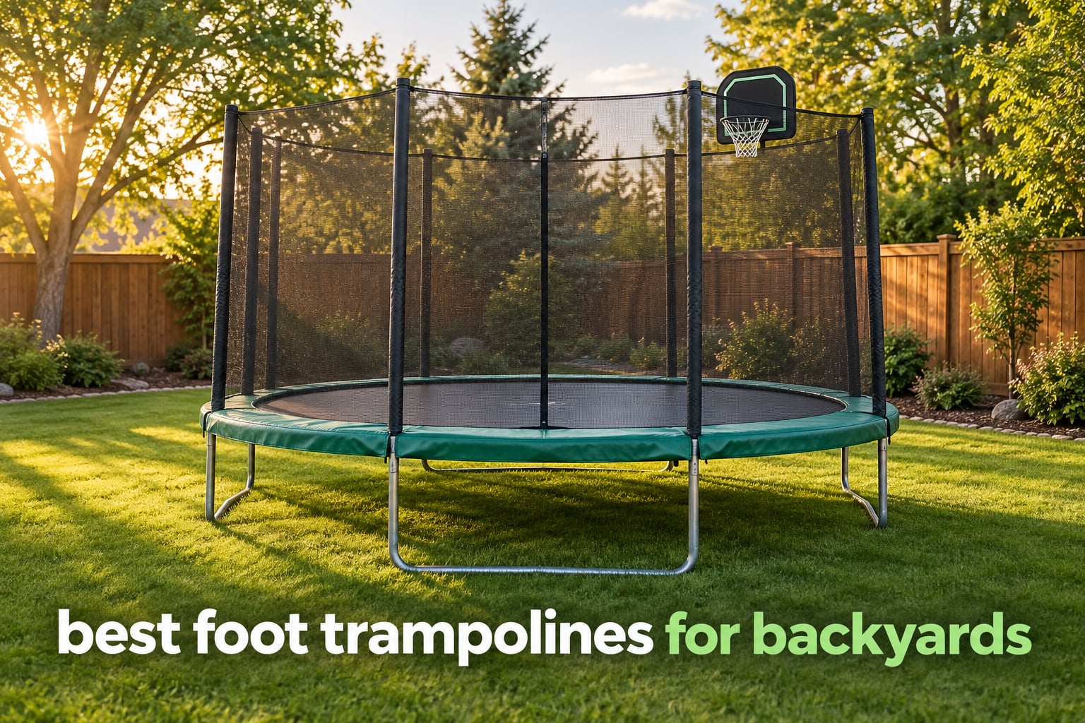 best 14 foot trampolines for backyards