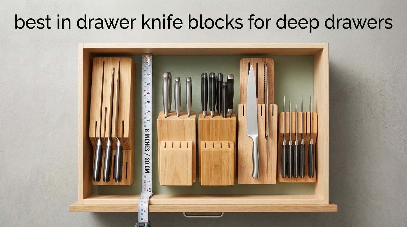 best in drawer knife blocks for deep drawers