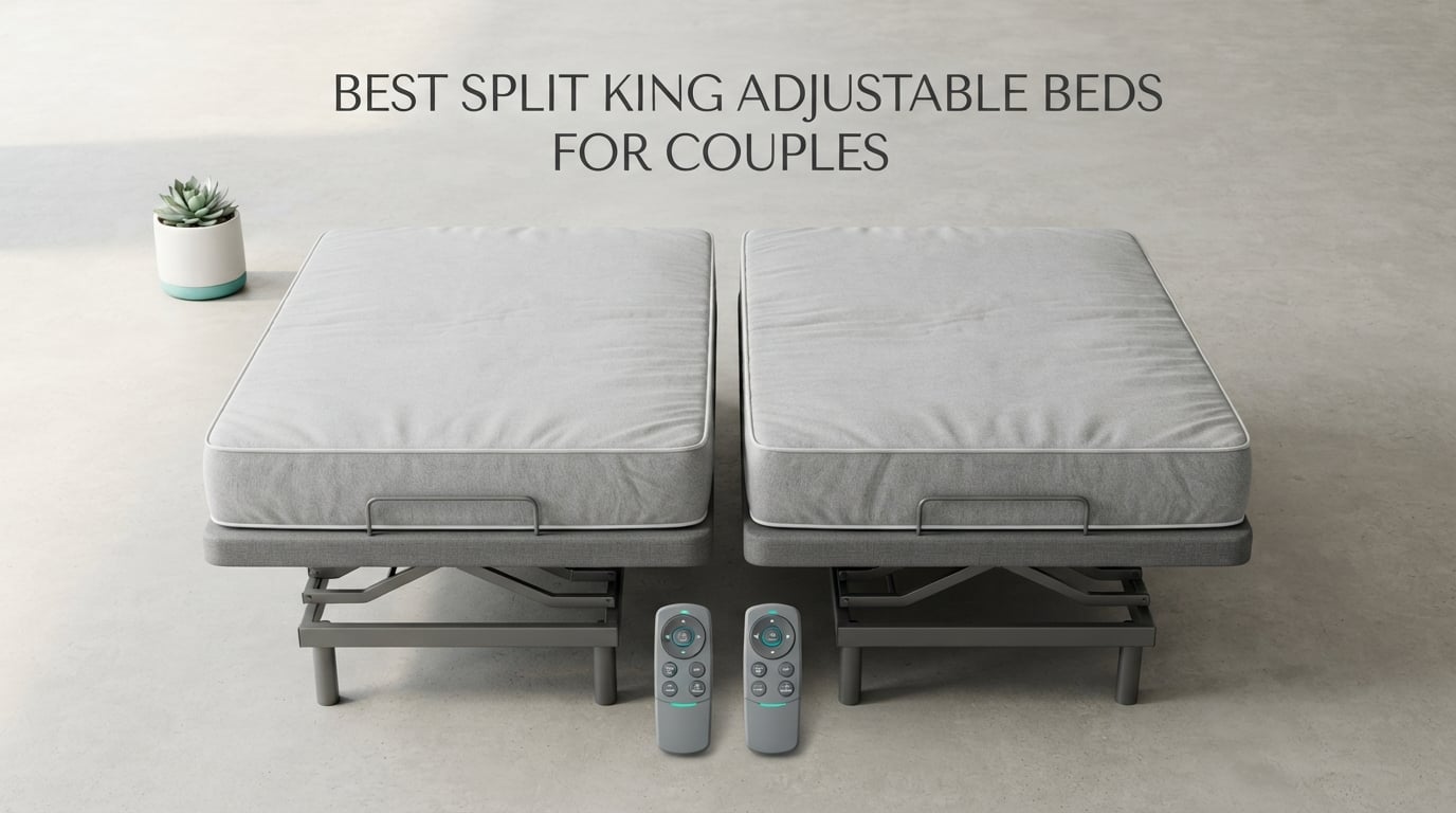 best split king adjustable beds for couples