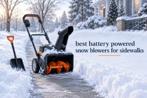 best battery powered snow blowers for sidewalks