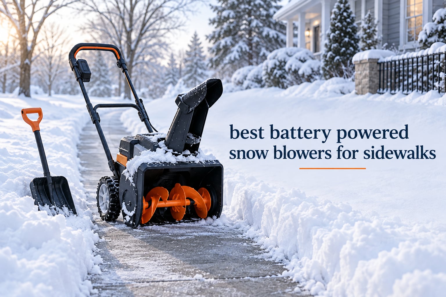 best battery powered snow blowers for sidewalks