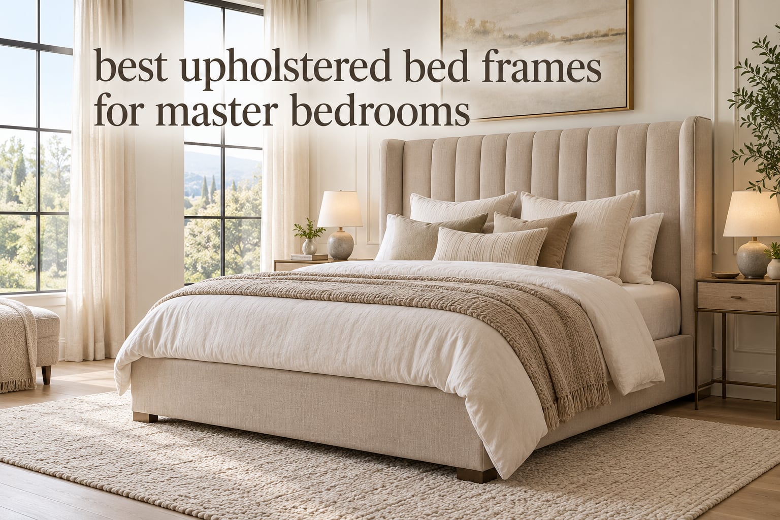 best upholstered bed frames for master bedrooms