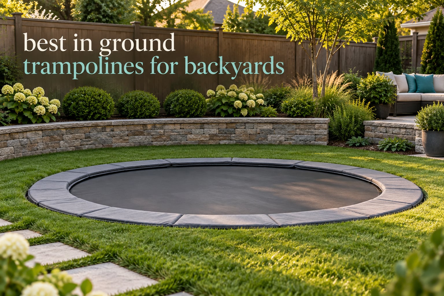 best in ground trampolines for backyards