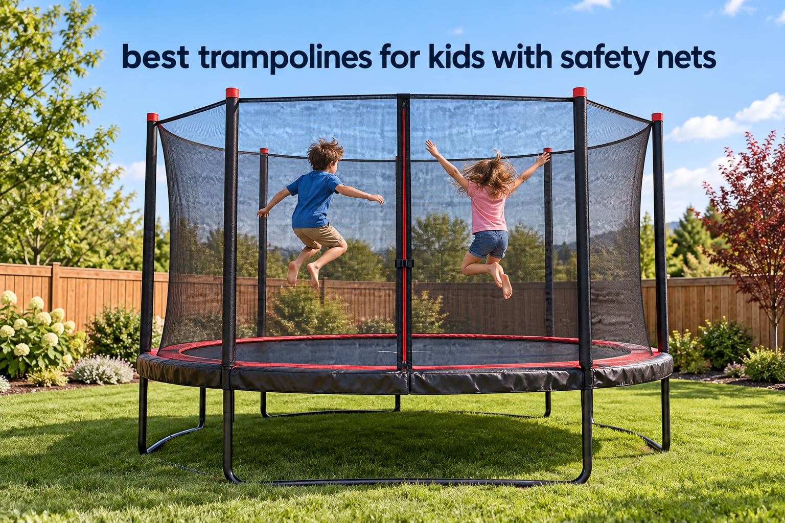 best trampolines for kids with safety nets