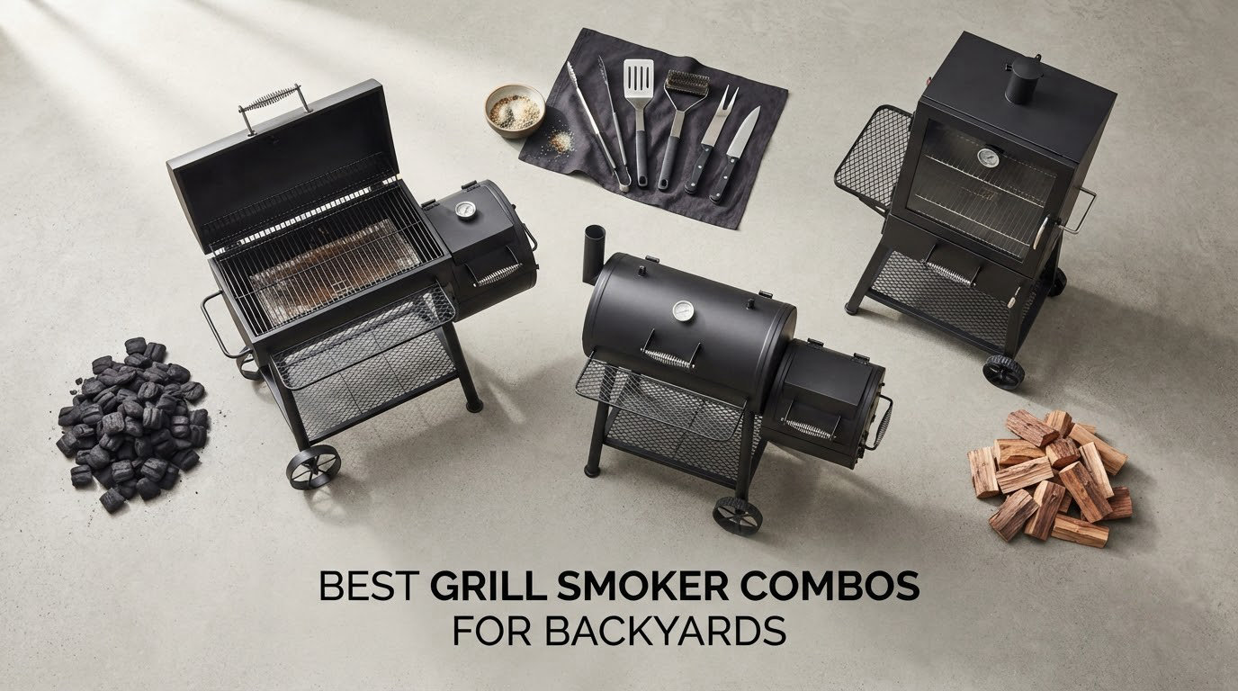 best grill smoker combos for backyards